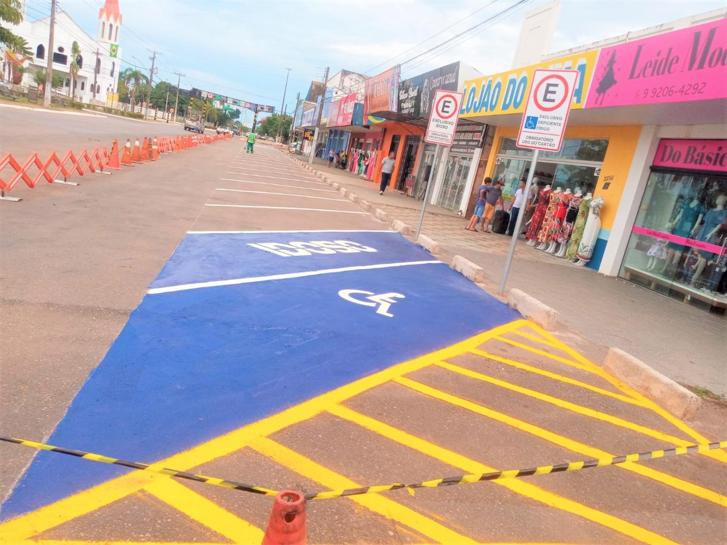 Ariquemes: Semust amplia número de vagas de estacionamento na AvenidaJamari