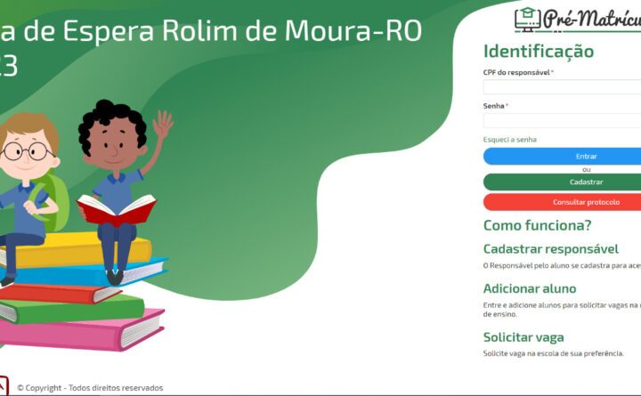 Rolim de Moura: Semec disponibilizará  cadastro on-line de pré-matrículas