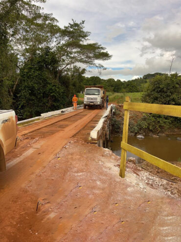 Ouro Preto do Oeste: DER finaliza recuperação de pontes sobre os rios São João e Bom Jardim, na Rodovia-466