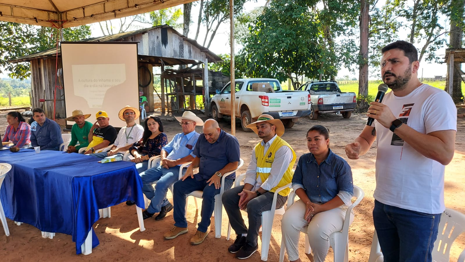 Jean Mendonça participa tradicional festa da cultura do inhame em Primavera de Rondônia