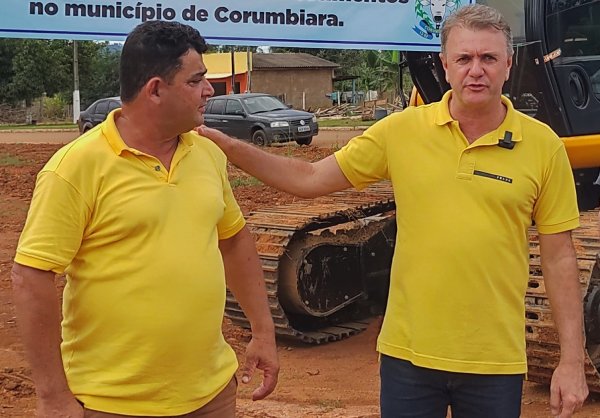 Recurso liberado pelo deputado Luizinho Goebel garante construção de quadra poliesportiva em distrito de Corumbiara