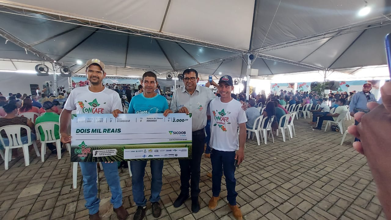 Produtor de Theobroma é vice-campeão do Concafé 2023 na Região Central de Rondônia