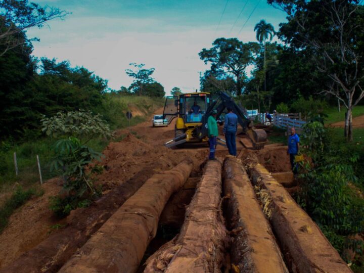 Porto Velho Prefeitura recupera ponte sobre o rio Taboca na Linha 22