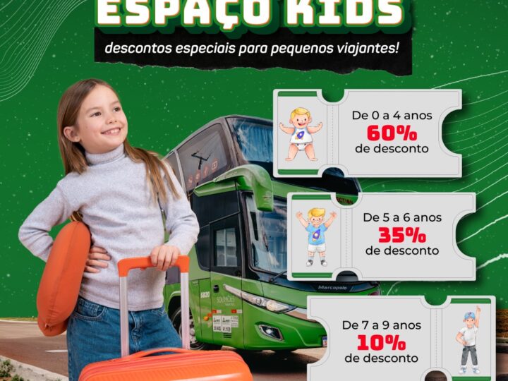 Conheça o Espaço Kids: descontos especiais para pequenos viajantes!