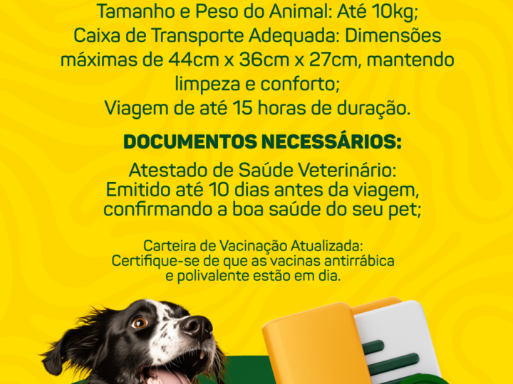 Pet a bordo: saiba como viajar com seu animal na Eucatur!