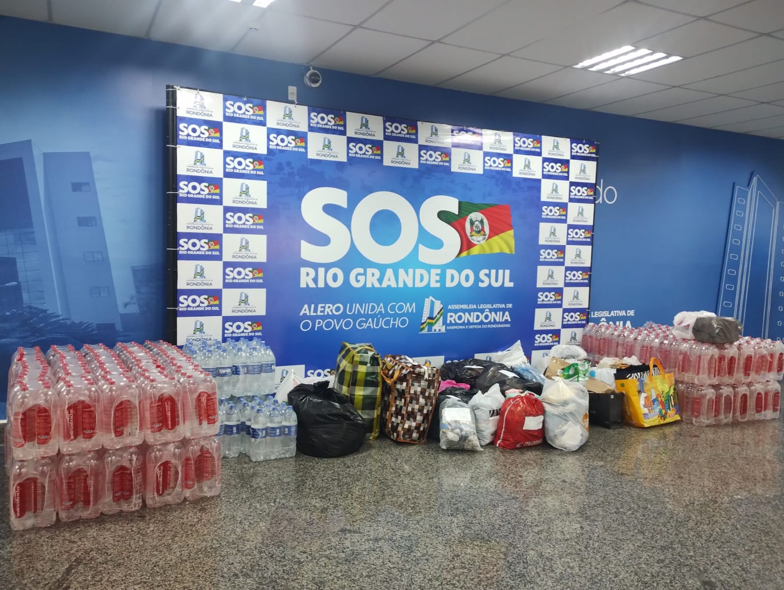 Assembleia Legislativa de Rondônia envia doações para o Rio Grande do Sul