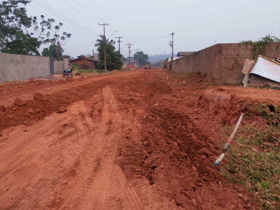 Parecis: Obras de infraestrutura urbana são iniciadas pelo governo de RO 