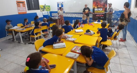 Machadinho d’Oeste: Palestras sobre crise hídrica e prevenção aos incêndios florestais são promovidas em escolas rurais