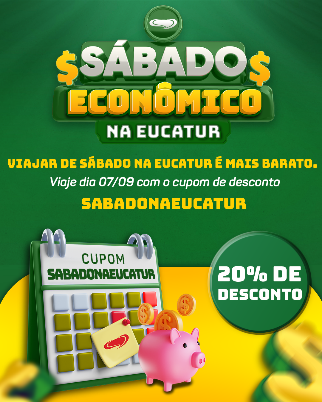 Sábado Econômico na Eucatur | Viagens Mais Baratas aos Sábados!