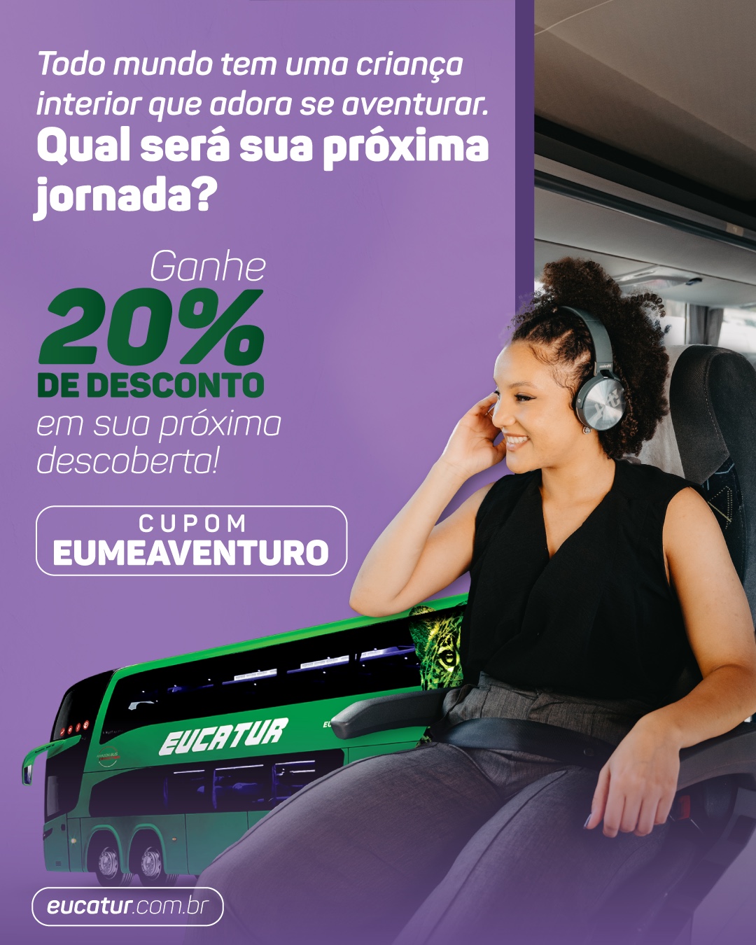 Sua Criança Interior esta Pronta para uma Nova Jornada? Aproveite 20% OFF na Eucatur!