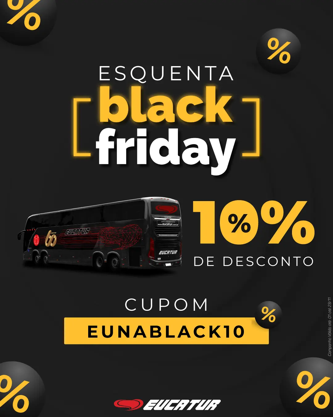 Compre com Antecipação – Esquenta Black Friday Eucatur com 10% de Desconto!