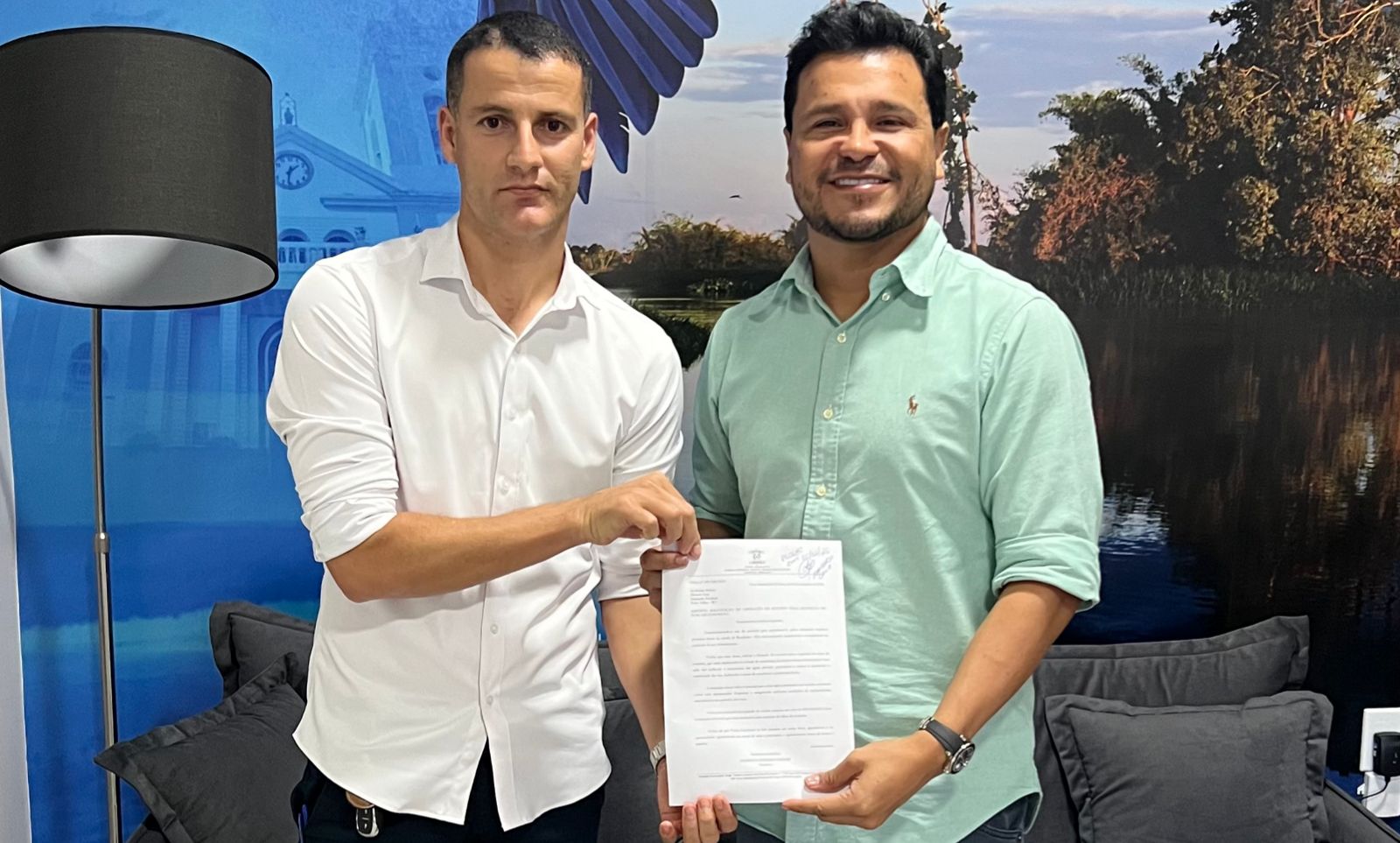 Deputado Marcelo Cruz recebe vereador Fermino Cidade e discute emenda parlamentar para Nova Brasilândia