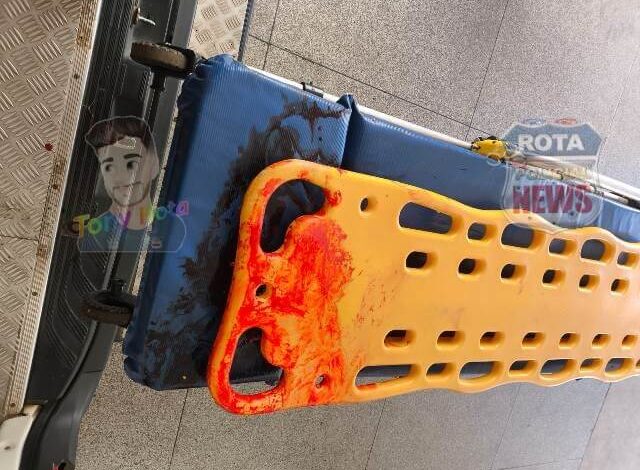 Esfaqueado e espancado, homem é socorrido pelos bombeiros após acionamento de repórter em Vilhena