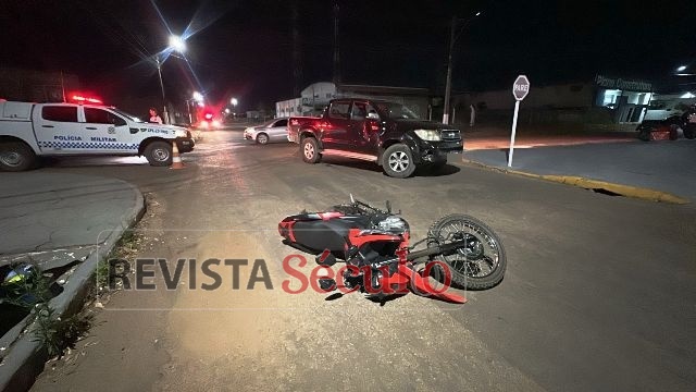 Colisão é registrada no Jardim América em Vilhena