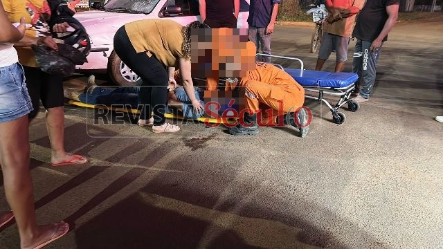 Homem sofre traumatismo craniano e vai parar na UTI após acidente em Vilhena