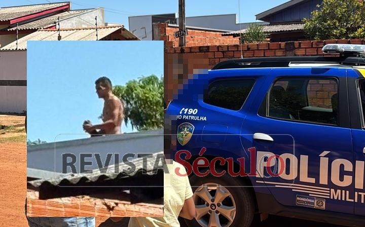 Homem em surto de abstinência mobiliza a Polícia Militar e causa tensão no bairro Cristo Rei, em Vilhena