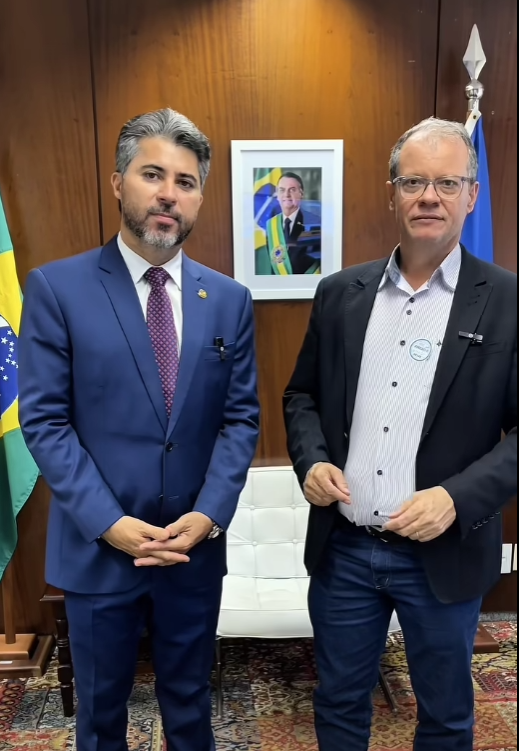 Edinho da Rádio busca mais recursos em Brasília junto ao senador Marcos Rogério