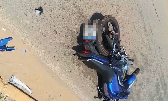 Colisão entre motos é registrada nesta manhã de sábado na cidade de Vilhena