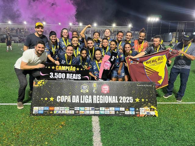 Reação Futebol Feminino conquista título da Copa da Liga Regional 2025 em Pimenta Bueno