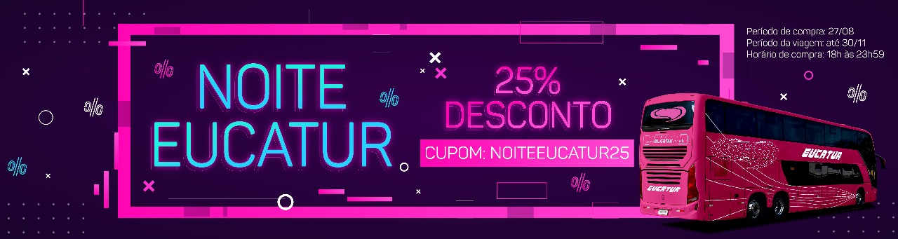 Garanta já sua passagem com 25% OFF