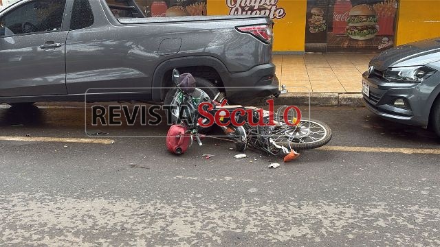 Nasceu de Novo: ciclista por muito pouco não é esmagado por carreta em acidente na cidade de Vilhena