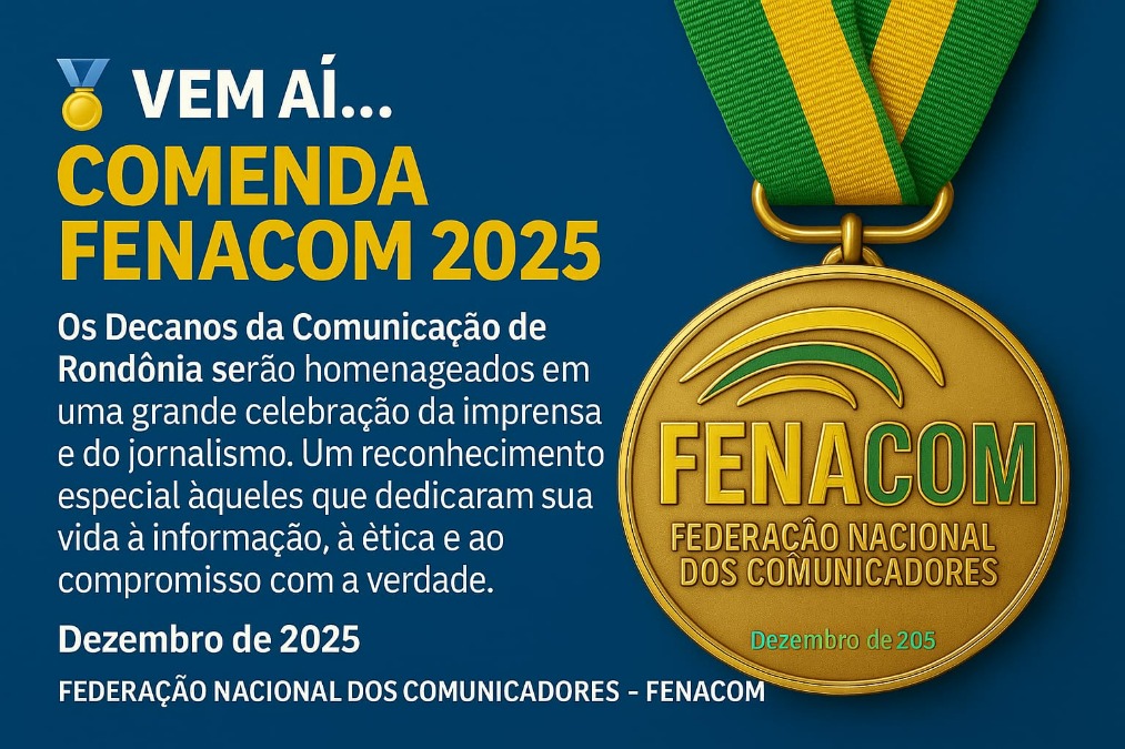 Jornalistas de Rondônia serão homenageados hoje pela Fenacom