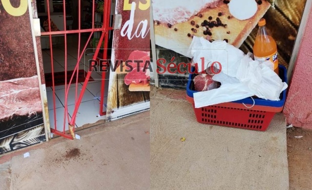 Furto com arrombamento em açougue termina em perseguição na tarde de quinta-feira, em Vilhena