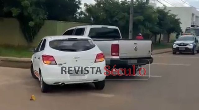 Colisão entre picape e Onix deixa feridos no Jardim das Oliveiras; tarde teve perseguição e outros acidentes em Vilhena