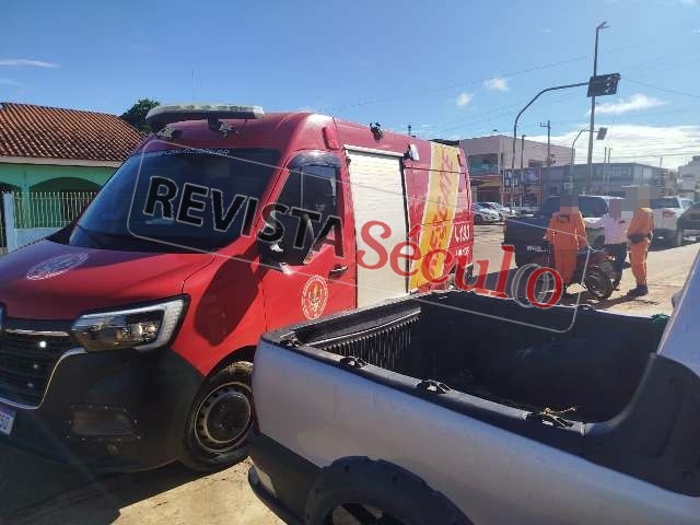 Motociclista fica ferido em acidente no Jardim Primavera, em Vilhena