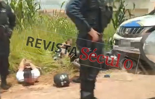 Casal em moto tenta fugir da Pm em Vilhena mas acabam interceptados