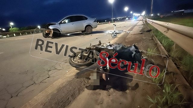 Jovem de 28 anos morre após ser atingido violentamente por carro na contramão da BR-364 em Vilhena