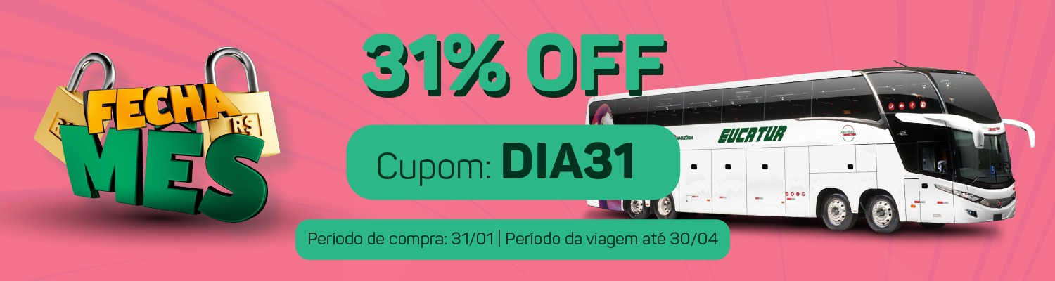 Última chance: 31% OFF para viajar até 30/04