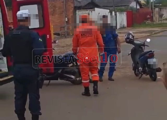 Motos colidem no bairro Parque São Paulo, em Vilhena