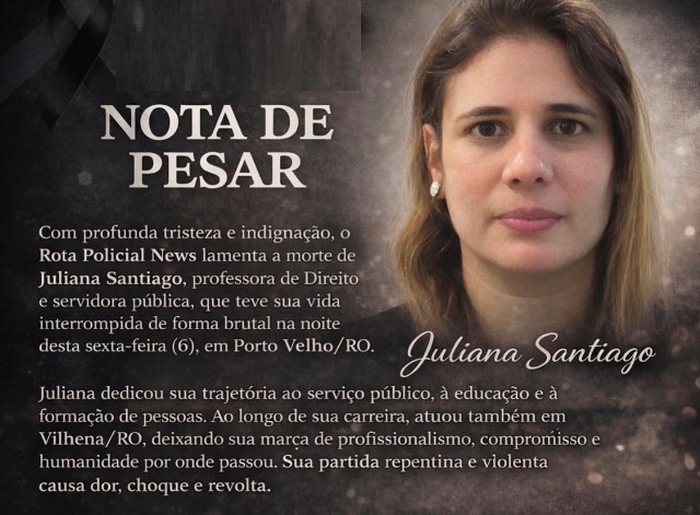 Professora que era policial e já atuou em Vilhena é morta por aluno em faculdade de Porto Velho