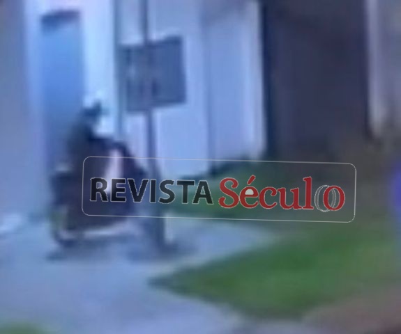 Câmera flagrou ladrão fugindo com motoneta furtada em Vilhena, assista: