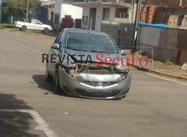 Motorista passa mal ao volante e provoca acidente no centro de Vilhena