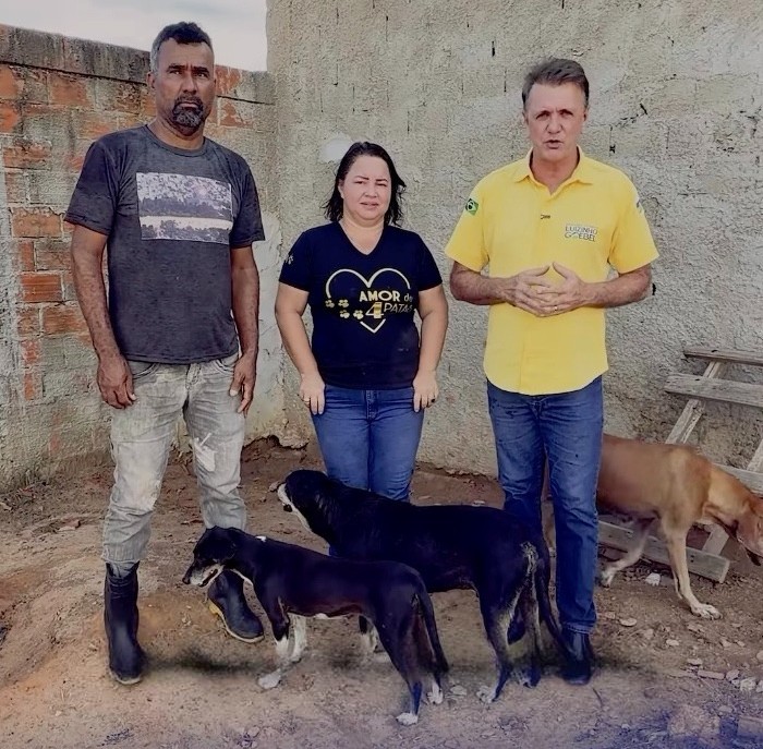 Bem-estar animal: Luizinho Goebel visita o abrigo “Amor de Quatro Patas” em Vilhena