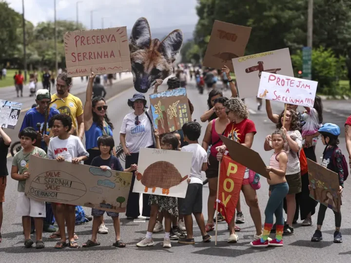 Protesto pede retirada de área ambiental do projeto de socorro ao BRB