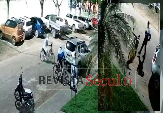 Furto de bicicleta elétrica é registrado por câmeras de segurança em Vilhena