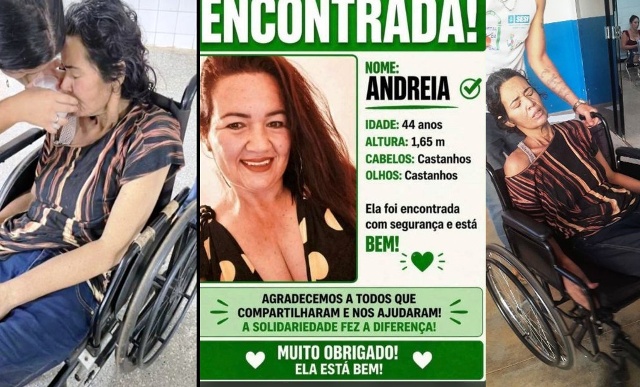 Encontrada ex-caminhoneira que estava desaparecida há mais de 30 dias em Vilhena