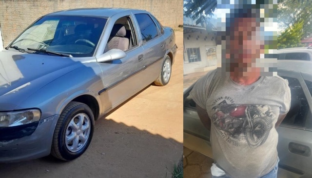 Polícia recupera carro roubado e detém infrator em Vilhena