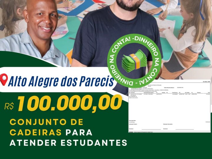 Deputado Jean Mendonça destina emenda para melhorar estrutura escolar em Alto Alegre dos Parecis