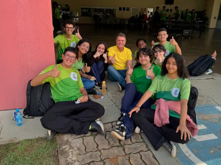 Luizinho Goebel participa da inauguração da Escola do Reúso em Vilhena