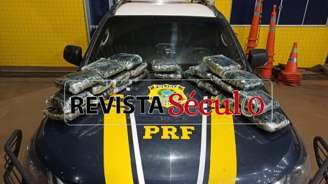 Em Vilhena, PRF apreende mais de 13 kg de substância análoga à skunk na BR-364