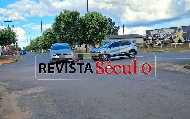 Vilhena: Colisão entre automóveis é registrada em cruzamento da cidade