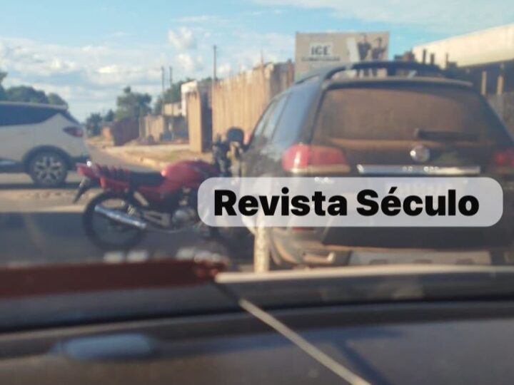 VILHENA – Carro e moto colidem na avenida Rondônia neste sábado