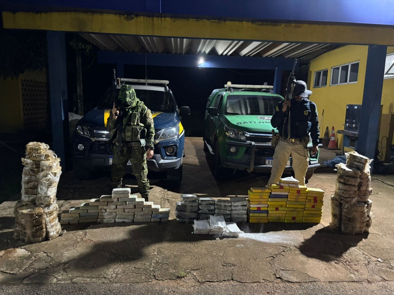 PRF apreende quase 200 KG de drogas e prende 12 por tráfico em Rondônia