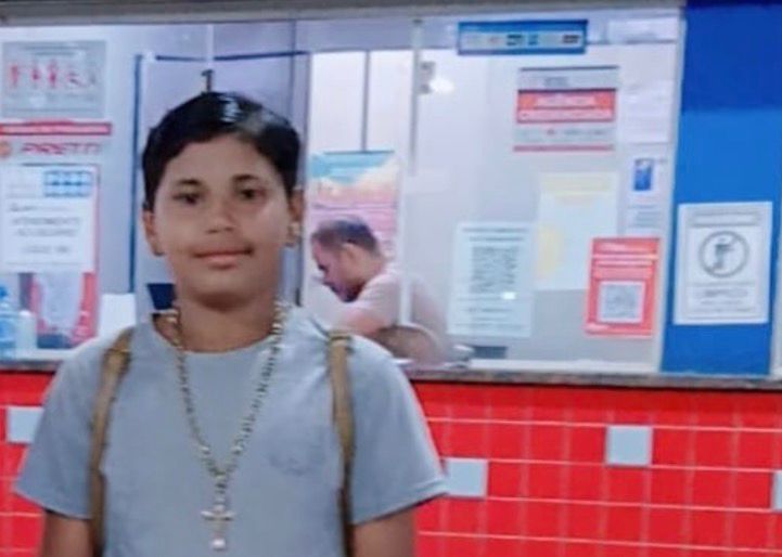 Menino de 11 anos desaparece em Vilhena e família pede ajuda para encontrá-lo