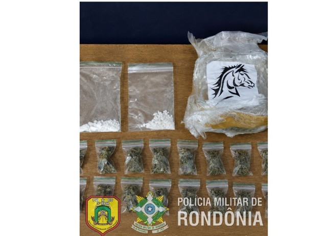 VILHENA – PM prende jovem por tráfico de drogas durante ação policial