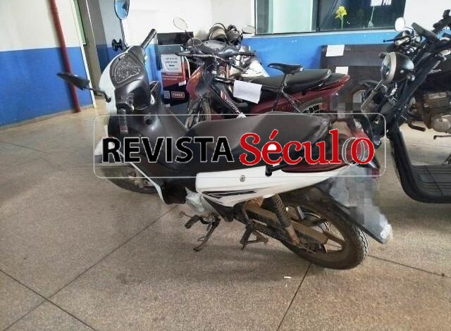 VILHENA – Biz furtada em frente à instituição de ensino é recuperada pela polícia